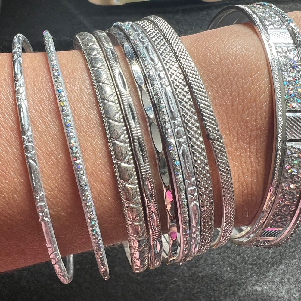 Sparkly, glittery bangles